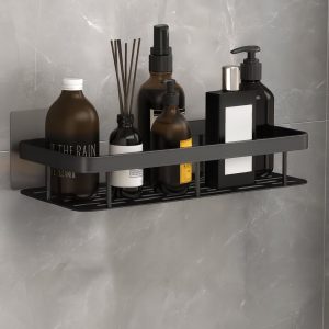 étagère murale stylée en aluminium en situation