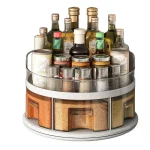 Étagère rotative de cuisine