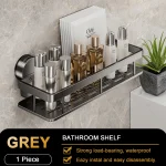 rangement mural ventouses salle de bain