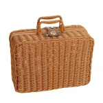 boîte pratique rotin naturel