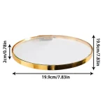 Étagère ronde en verre moderne