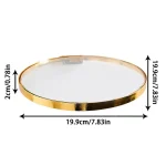 Rangement mural en verre circulaire