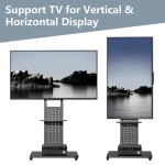 Support TV roulant vertical et horizontal