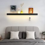 Étagère bois et métal LED