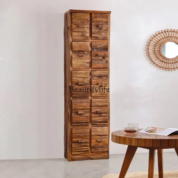 commode en bois massif avec tiroir