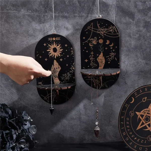 étagère murale décorative en bois
