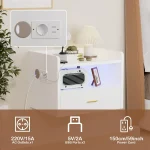 chevet mural moderne USB