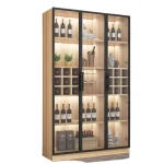 armoire murale avec porte vitrée