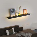 Étagère murale nordique LED