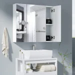 armoire de salle de bain avec miroir