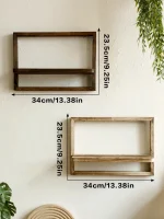 installation murale étagères en bois