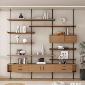 Etagere murale modulable en bois massif