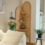 mobilier rotin triangulaire