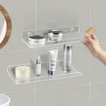 Étagère de rangement murale flottante acrylique