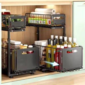Etagère pour pots à épices en métal