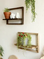 décoration murale avec étagères flottantes
