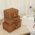 boîte rotin design naturel