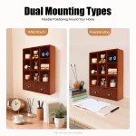 armoire murale vintage en bois