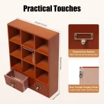 armoire vintage bois mural