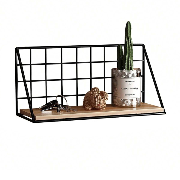 etagere en métal et en bois